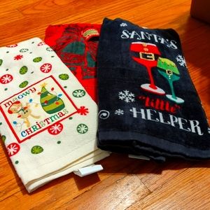 Christmas dishtowels